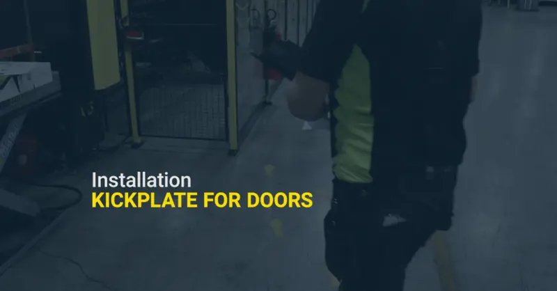 instruction video on how to assemble kickplate for doors